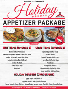 Machine Shed Holiday Appetizer Package