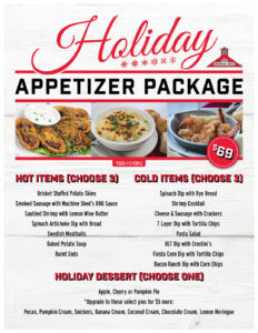 Machine Shed Holiday Appetizer Package