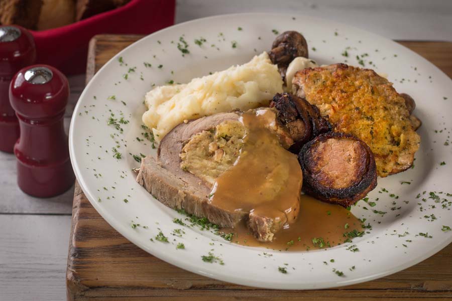 Heartland Combo roast pork loin and parmesan crusted America's cut